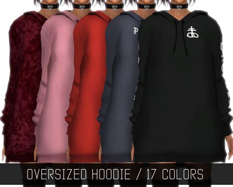 Simpliciaty Oversized Hoodie 17 Colors Has Sims 4 Cc And Fashion