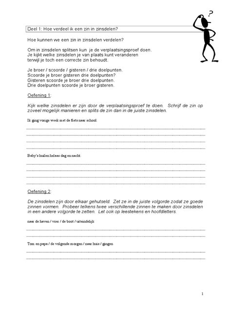 Zinsontleding Oefenboekje Pdf