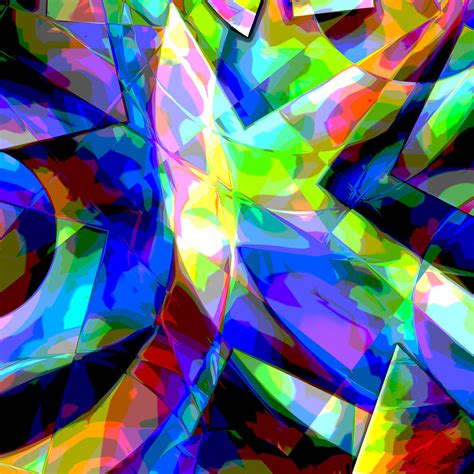 Abstract Star Digital Art By Mark Compton