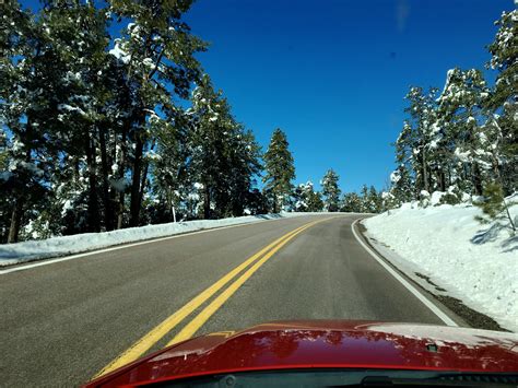 Free Images Tree Snow Car Driving Vehicle Lane Season Road Trip Infrastructure