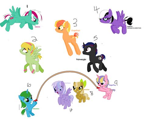 My Little Pony Adoptables By Chipmunkadoptables On Deviantart