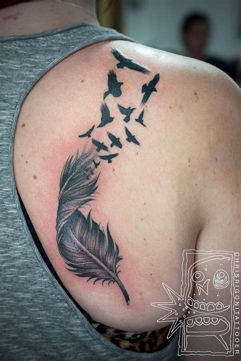Image Result For Delicate Feather And Bird Tattoo Hip Feather Bird