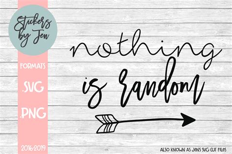 Nothing Is Random Graphic By Stickers By Jennifer · Creative Fabrica