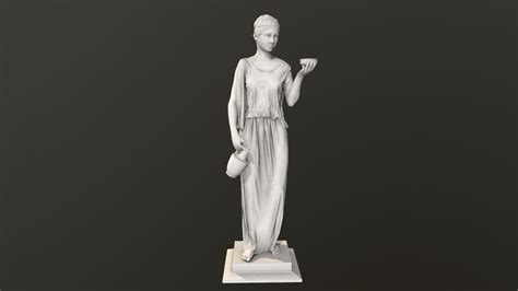 3d Model Statue Sculpture Of Ancient Greece Vr Ar Low