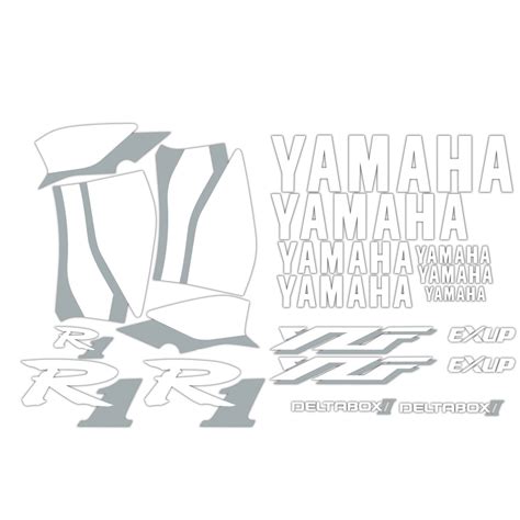 Autocollants Pour Motos Yamaha Yzf R1 1999 A 2000 Bleu Star Sam