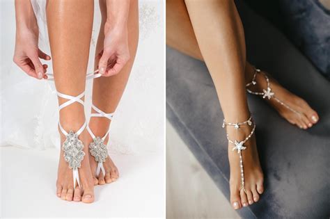 barefoot sandals for beach and boho brides southbound bride