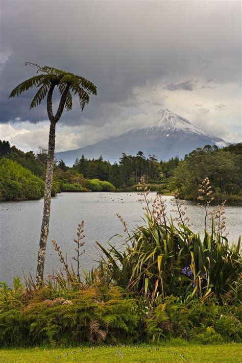 Lake Mangamahoe Mt Egmont New Zealand Photo Information