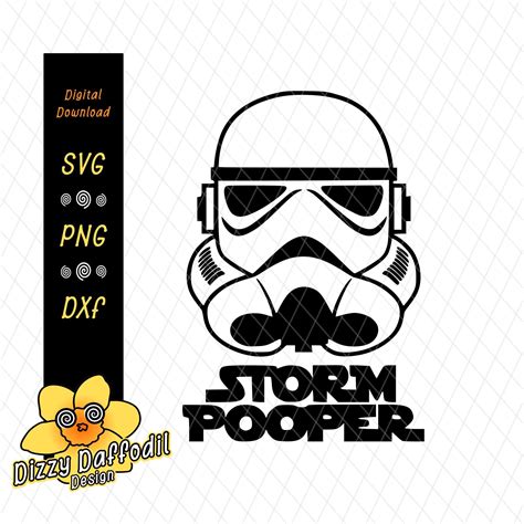 Space Army Star War Trooper Pooper Layered SVG DXF PNG Funny Baby