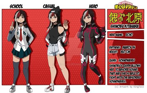 Bnha Shinobu Kitahara Sheet By King Taco On Deviantart My Hero