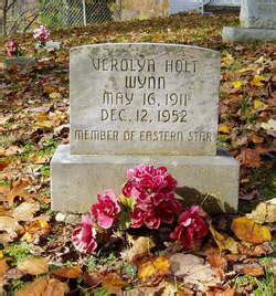 Verolya Holt Wynn 1911 1952 Mémorial Find a Grave