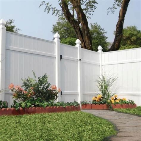 Privacy Vinyl Fence Vinyl Fence Panels Fence Wall Design White