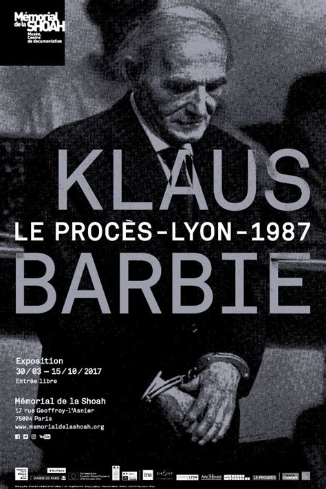 Le procès Klaus Barbie Lyon Mémorial de la Shoah Mémorial de