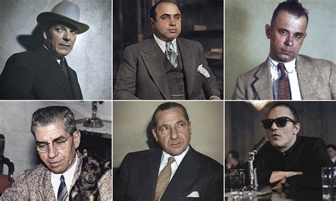 America S Most Notorious Gangsters In Newly Colorized Pictures Mafia Gangster Gangster Real