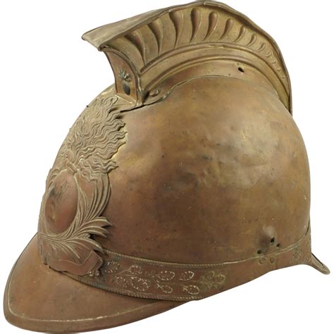 19th century French Pompiers Fireman's Helmet | Fire helmet, Fireman helmet, Helmet