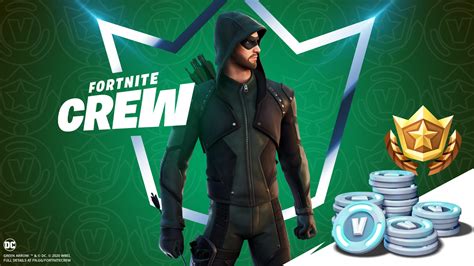 Fortnite Crew Green Arrow Revealed For January Crew Pack