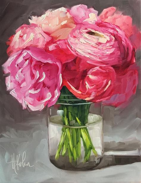 Valentine S Bouquet Original Fine Art By Hallie Kohn Flower