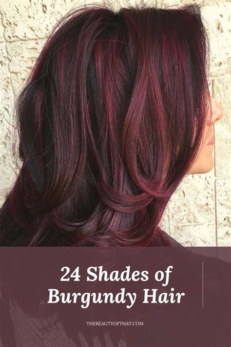 24 Shades Of Burgundy Hair Color Get The Look Video In 2021