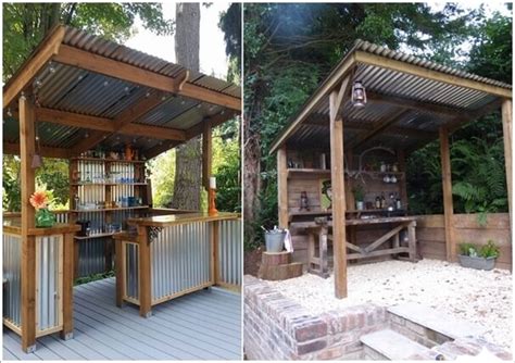 If you have a roofed or pergola covering over your outdoor kitchen, lights can be wired into this as well or hung from it. 16 Cool Ideas for Your Outdoor Kitchen