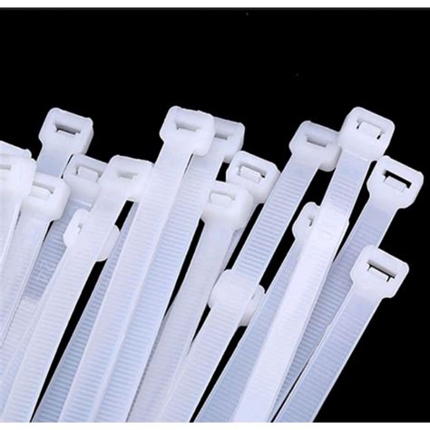 White Nylon Cable Tie 100pcspack 300mm 350mm 450mm Shopee Philippines