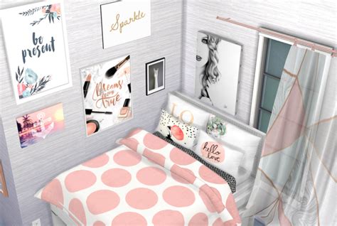 Sims4 Interiordesign Bedroom Taylorswift Pink Sims 4 Bedroom