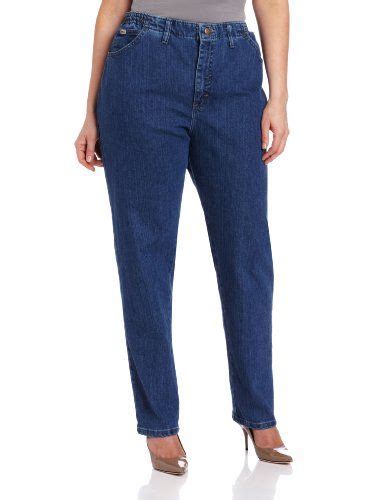 Lee Womens Plussize Relaxed Fit Side Elastic Tapered Leg Jean