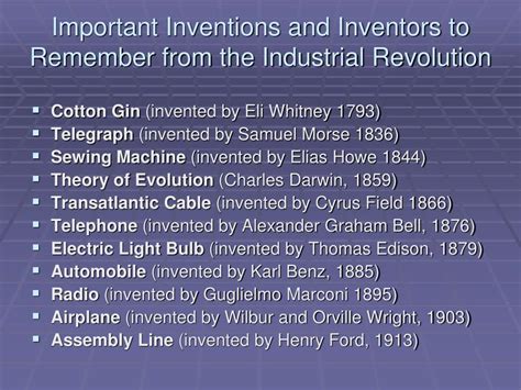 Ppt The Industrial Revolution Powerpoint Presentation Free Download