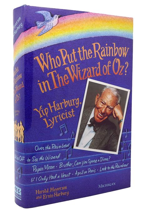 who put the rainbow in the wizard of oz yip harburg lyricist harold meyerson ernie harburg