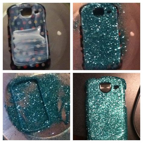 Diy Glitter Phone Case Glitter Mod Podge Hairspray Cover Only The