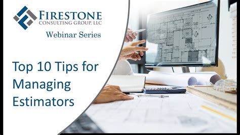 Top 10 Tips For Managing Estimators Youtube