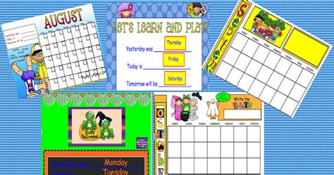 Peace Love And Kindergarten Just Calendars For Smartboard