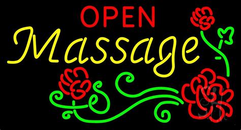 Open Massage Led Neon Sign Massage Open Neon Signs Everything Neon