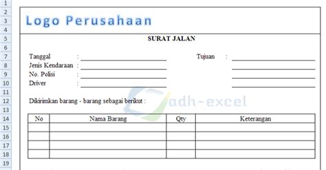Atas perhatian dan kerja sama bpak/ ibbu, kami ucapkan terima kasih. 33+ Contoh Surat Jalan Untuk Pengiriman Barang | Lucn.us ...