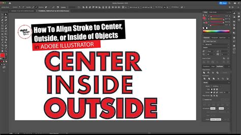 How To Align Stroke To The Outside Inside And Center In Adobe