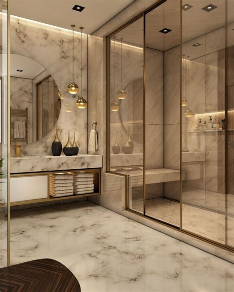 Luxurious Bathroom On Behance Bathroom Design Luxury Bathroom Interior Design Bathroom