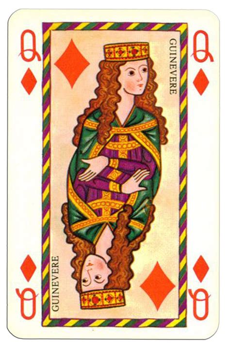An upcoming expense, such as repairs, bills, or a large purchase; #PlayingCardsTop1000 - Queen of diamonds Saga medieval cards by Vera Kory Guinevere | Queen of ...