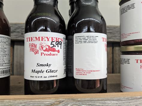 Smokey Maple Glaze 12 Oz Tiemeyers Market
