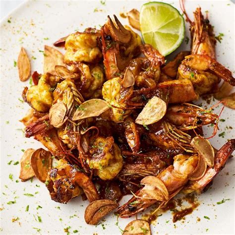 Jamie Olivers Sticky Mango Prawns