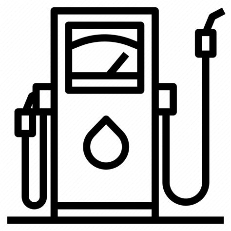 Diesel Fuel Gas Petrol Pump Station Transportation Icon