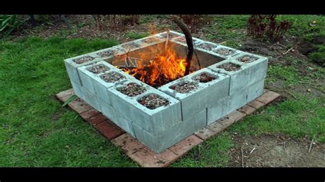 If you will be using adhesive on your firepit you may add it to the top of the first course of block. 14 Cool DIY Cinder Block Fire Pits - DIYCraftsGuru
