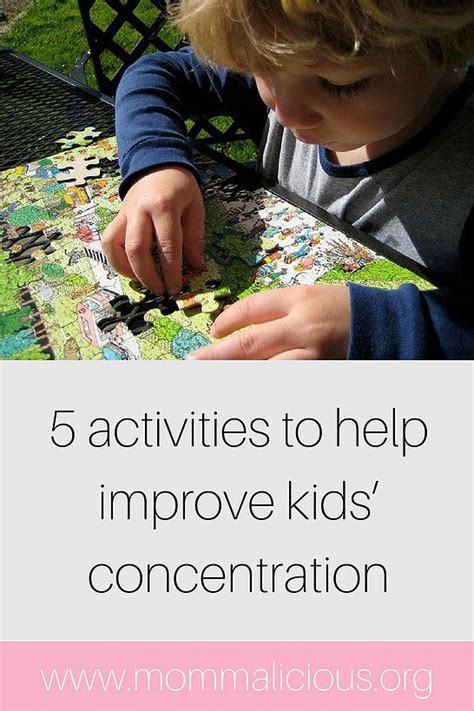 5 Activities To Help Improve Your Childs Concentration Concentration