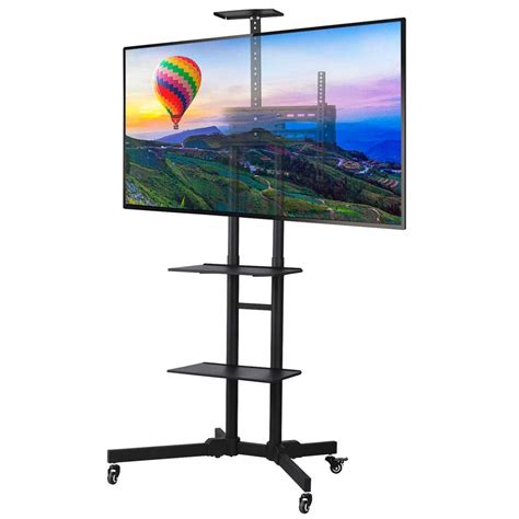 Buy Yaheetech Universal Tall Tv Trolley For 32 To 65 Inch Plasmalcd