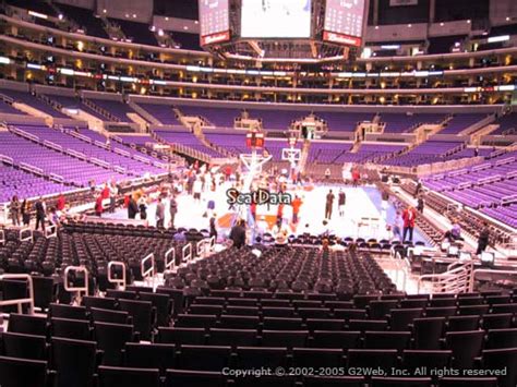 Seat View From Section 115 At Staples Center Los Angeles Clippers