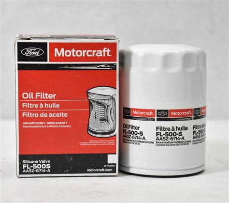 Ford Motorcraft Oil Filter Replacement Fl 500s Silicone Valve For Aa5z