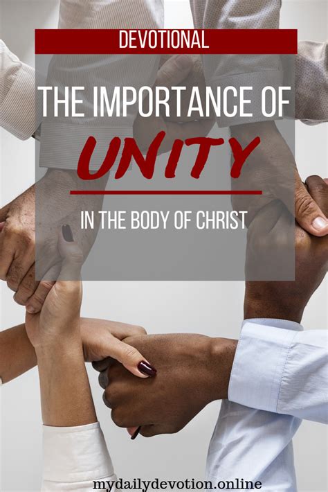 The Importance Of Unity In The Body Of Christ My Daily Devotion