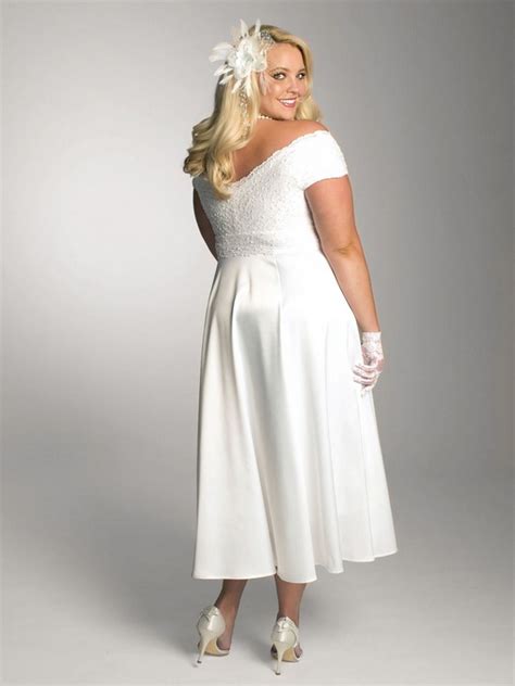 A Collection Of Plus Size Short Lace Wedding Dresses