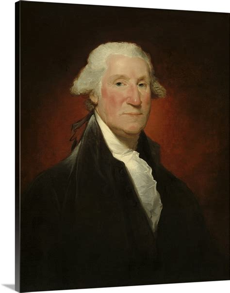 George Washington By Gilbert Stuart Vaughan Portrait 1795 Wall Art