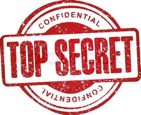 Top Secret Confidential Grunge Style Stock Vector Colourbox