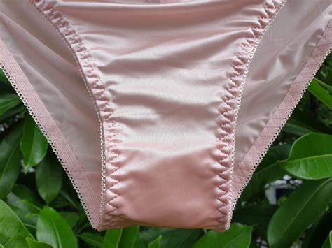 vintage silky satin panties shiny pink nylon bikini sissy etsy