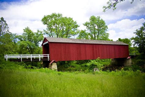 Red Covered Bridge Princeton Il Took A Road Trip To Prin Flickr