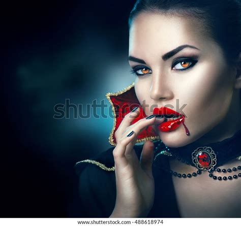 Vampire Halloween Woman Portrait Beauty Sexy Stock Photo Edit Now